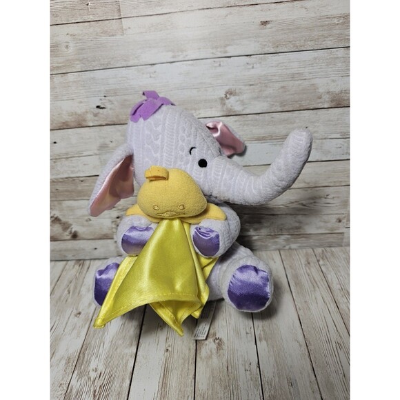Fisher Price Winnie Pooh Heffalump Elephant Plush 8" Purple Stuffed Animal Toy - Picture 8 of 8